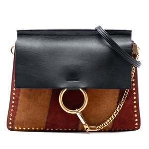 Faye Shoulder Bag Stitched Suede And #221642C76B